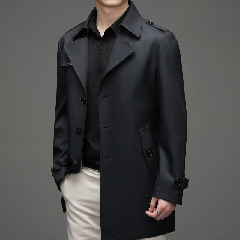 Single-breasted High-end Plus Size Men's Jacket
