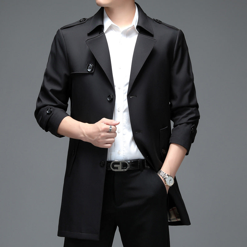 Single-breasted High-end Plus Size Men's Jacket