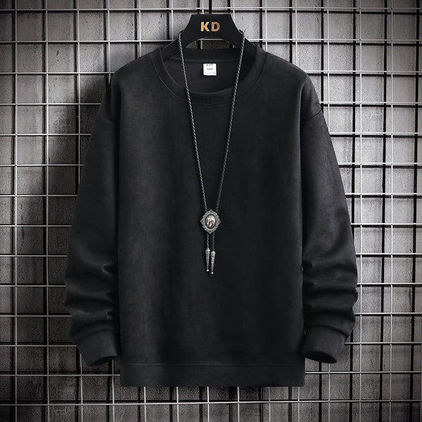Spring And Autumn Suede Sweater Men's