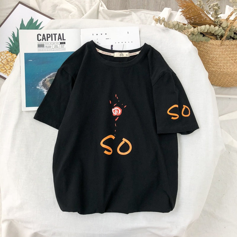 Men's Loose Casual Half Sleeves t-shirt