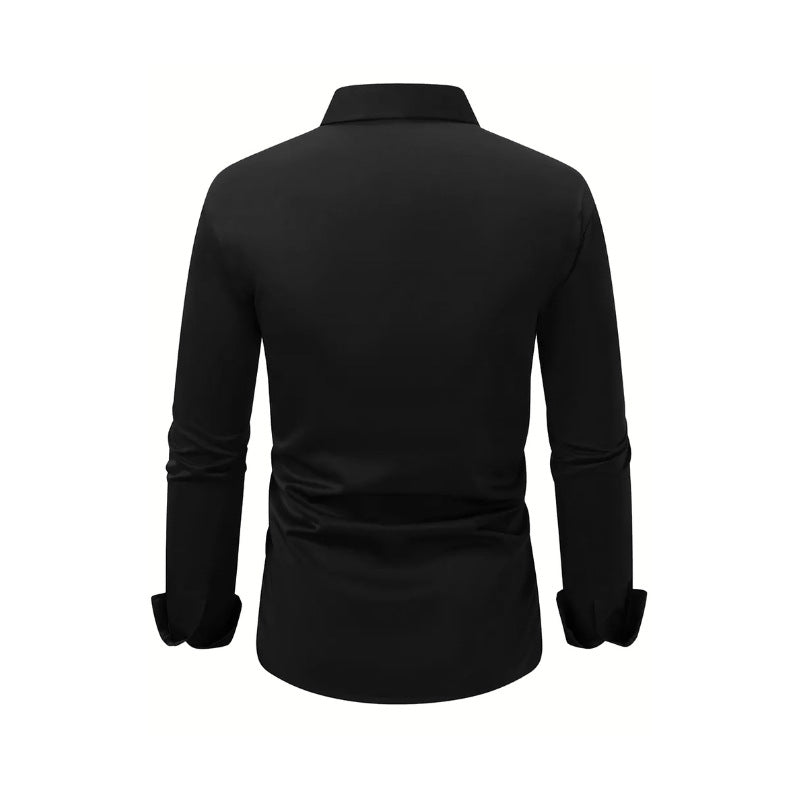 Men's Long Sleeve Business Formal Slim Fit Shirt