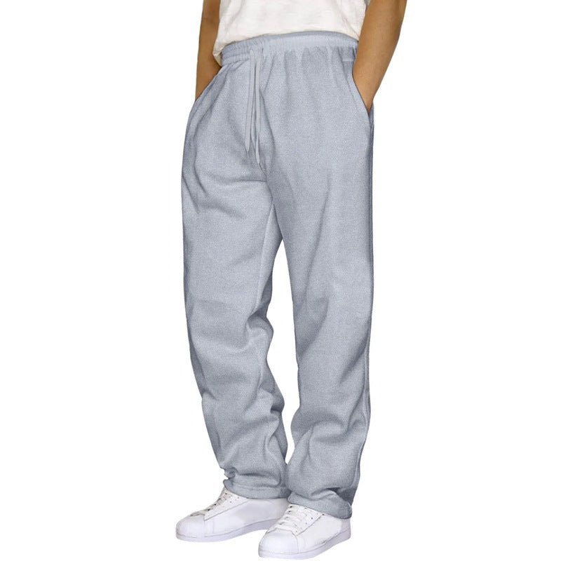 Men's And Women's Fleece-lined Thickened Sweatpants