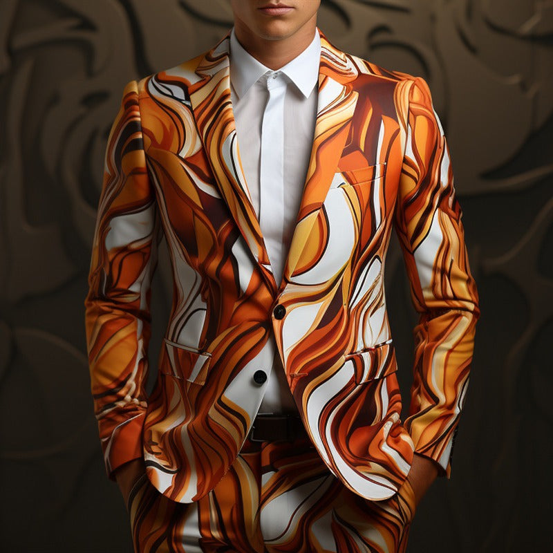 Men's 3D Digital Printing suit for party