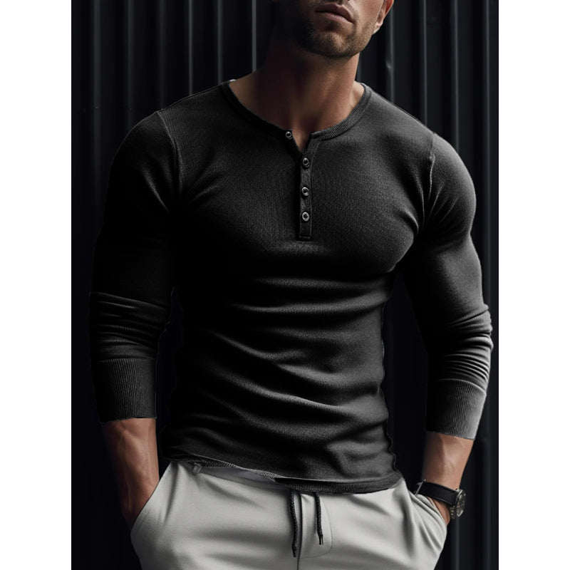 Men's Slim Fit Radian Workout Long Sleeve Sports T-shirt
