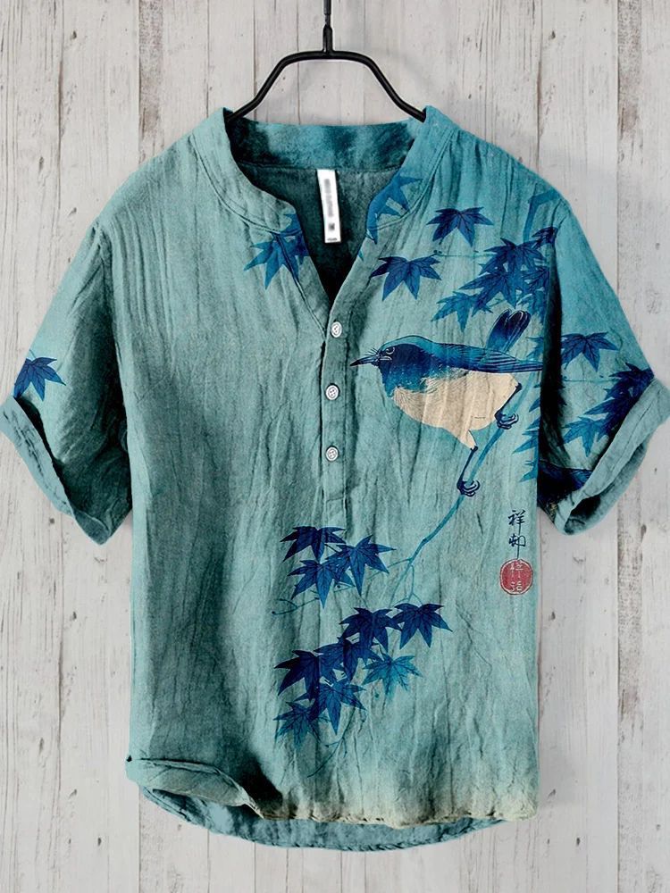 National Bamboo Printing Men's Shirt
