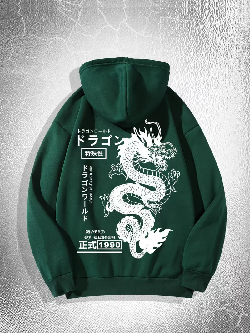 Printed Dark Style Hoodie