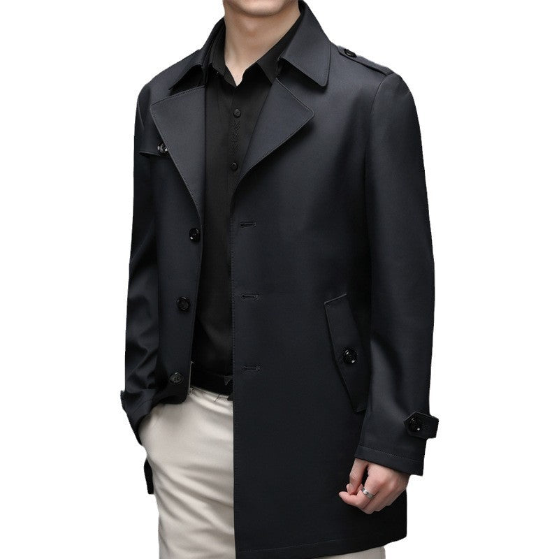 Single-breasted High-end Plus Size Men's Jacket