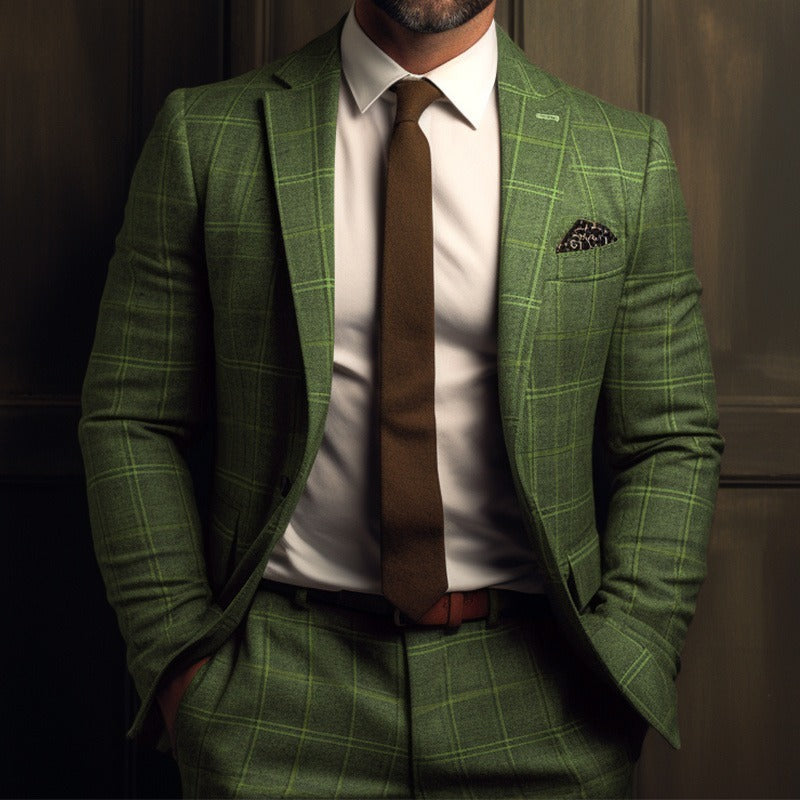 Design Retro Plaid suit