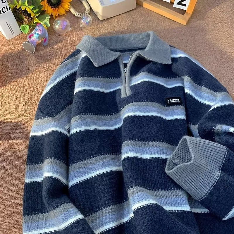 Men's Autumn And Winter Idle Style Couple Knitted Top