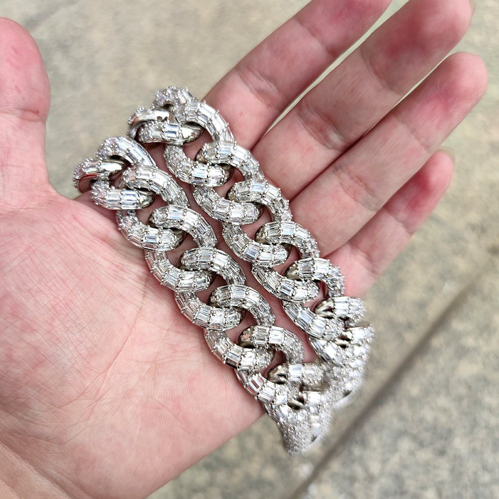 21mm Men's Hip Hop Flap Cuban Necklace