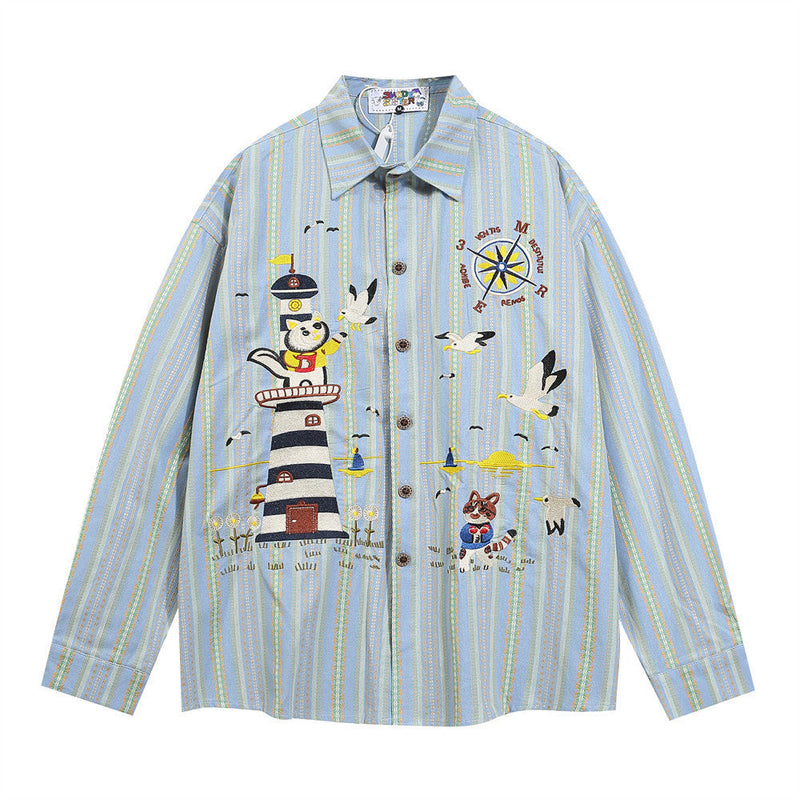 Hip-hop Fashion Loose Shirt Men's Spring And Autumn