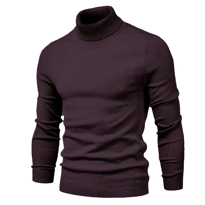 Men's Solid Color Pullover Sweater