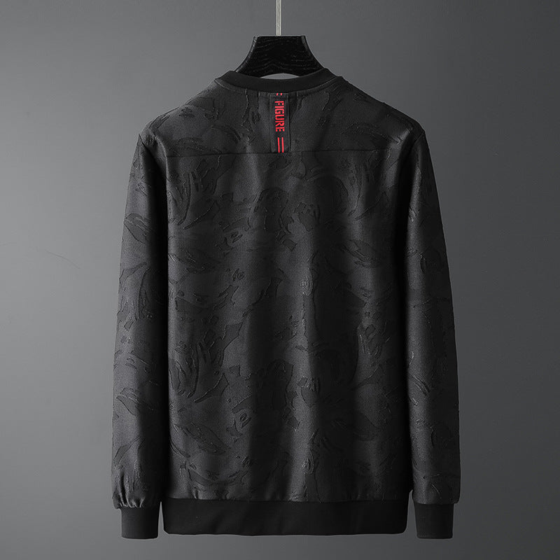 Round Neck Long-sleeved Sweater Men's