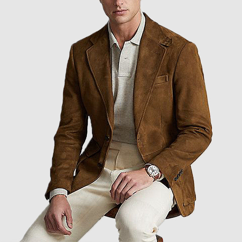 Men's Casual Suit Printed Double Row