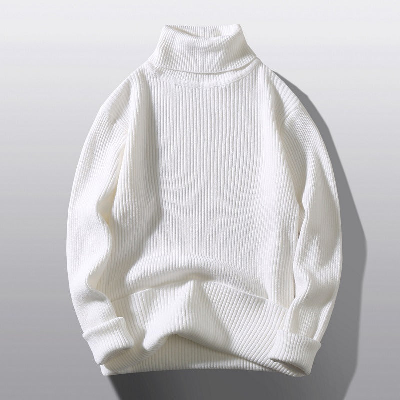 Loose And Simple Bottoming Striped Knitwear