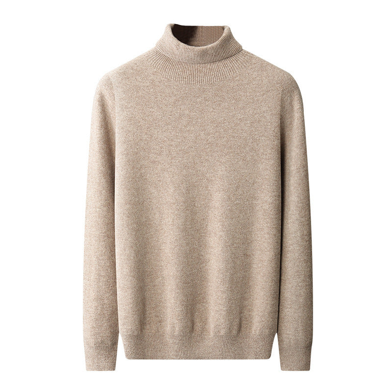 Men's High Lapel Pullover Autumn And Winter Loose Knitted sweater