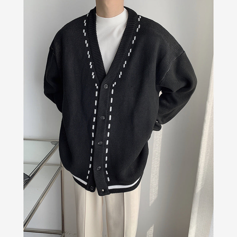 Literary Thickened cardigan Knitted Sweater