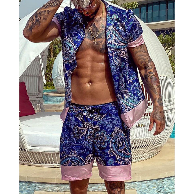 Men's Hawaii Casual Printing Short Sleeve Shirt