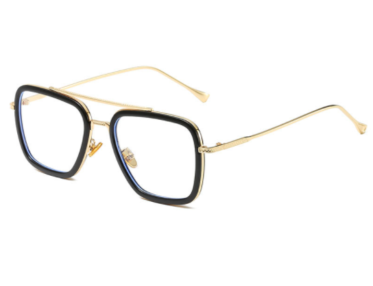 Flat Mirror Retro Men's And Women's Iron Man Glasses