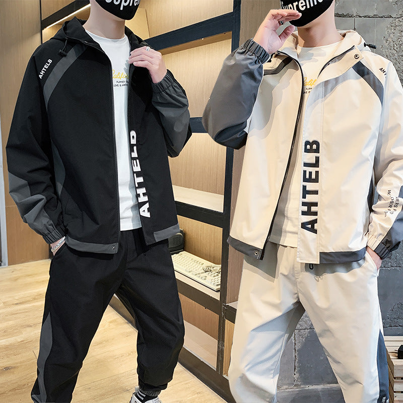 Workwear jumpSuit Men With Handsome Autumn Casual Sportswear Jacket