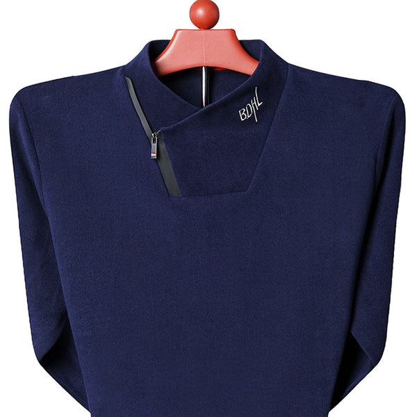 Double Sided Velvet Long Sleeved Sweater For Men