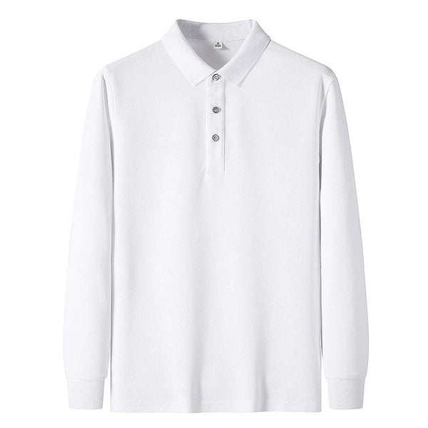 Men's Long-sleeved Polo Shirt Casual Jacket