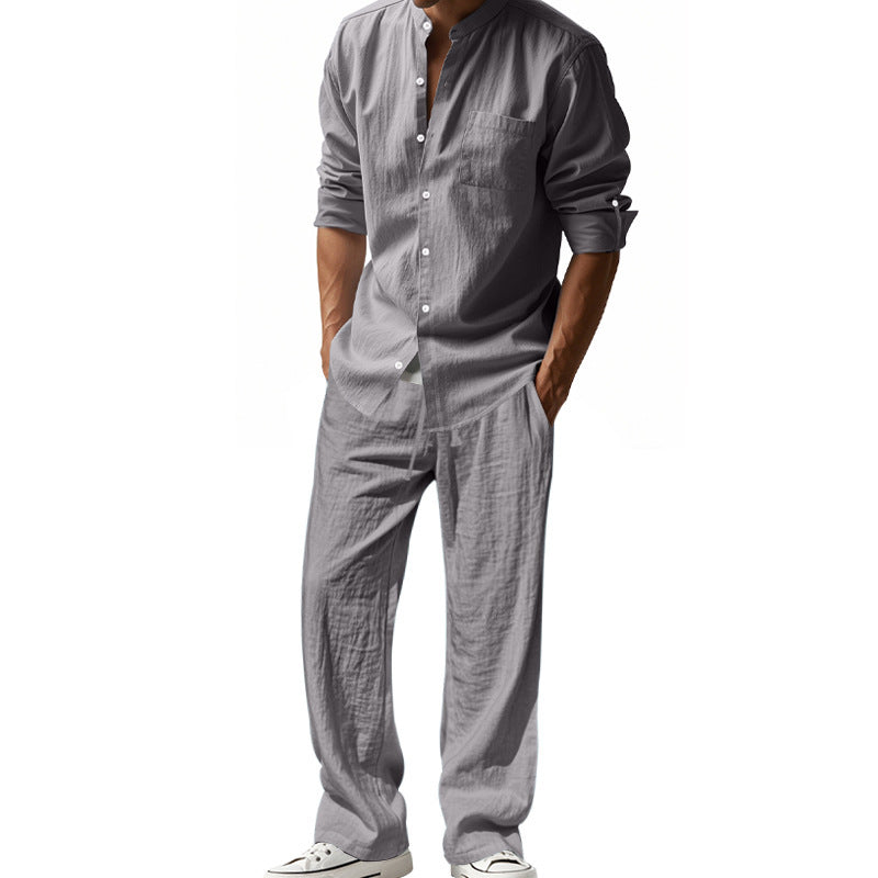 Loose Long-sleeved Trousers Shirt suit