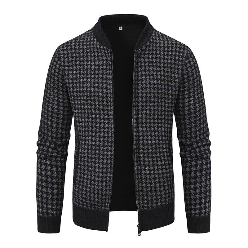 Men's Sweater Coat Cardigan Long Sleeve Knitted Thickened Warm sweater