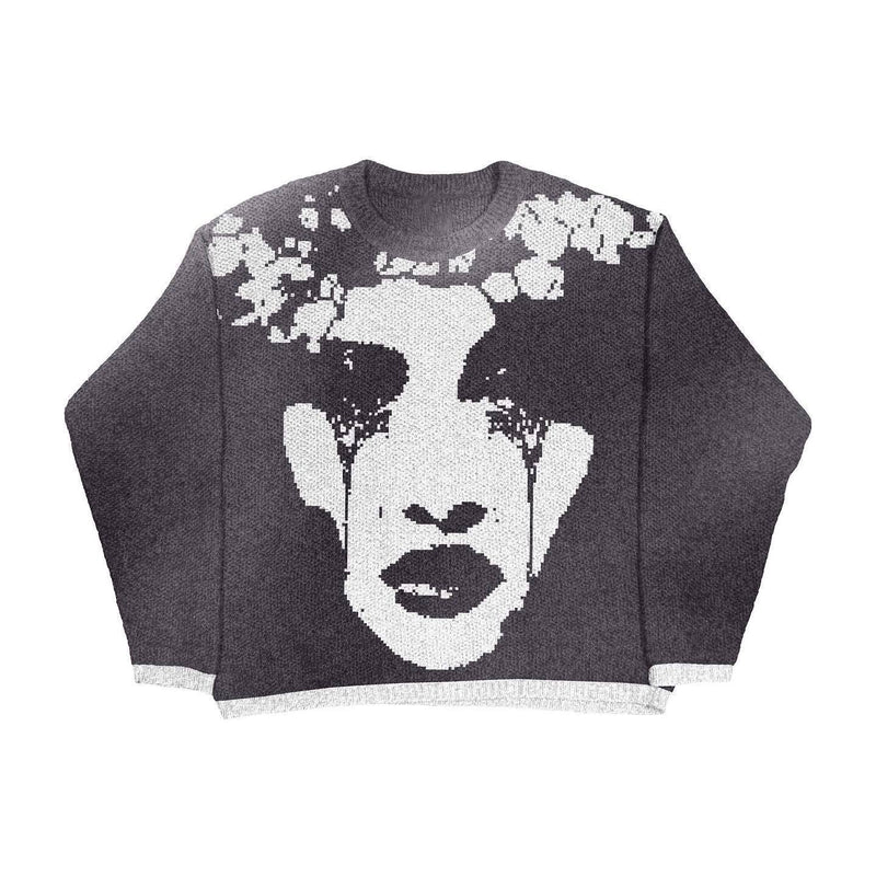 Men's Casual Round Neck Loose Pullover Sweater