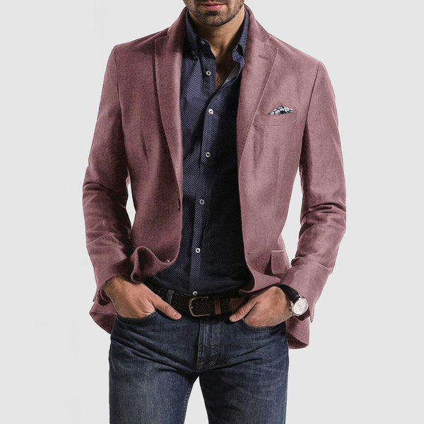 Spring Casual Printed Double Button Suit