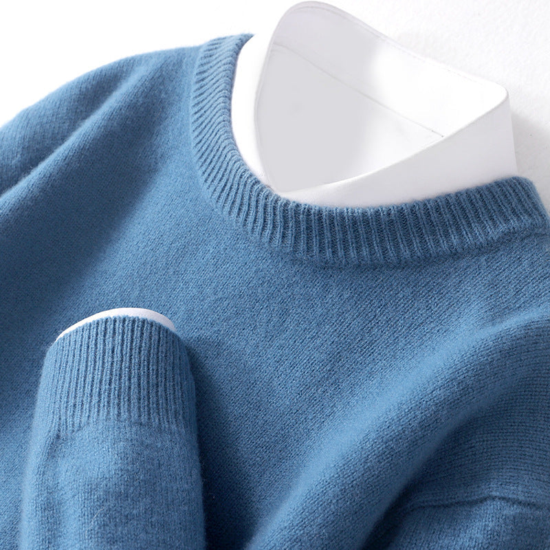 Men's Thickened Pullover Sheep Fur Sweater