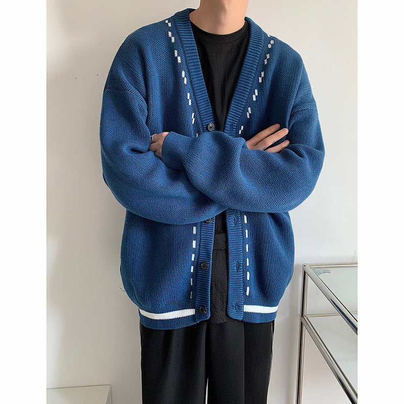 Literary Thickened cardigan Knitted Sweater