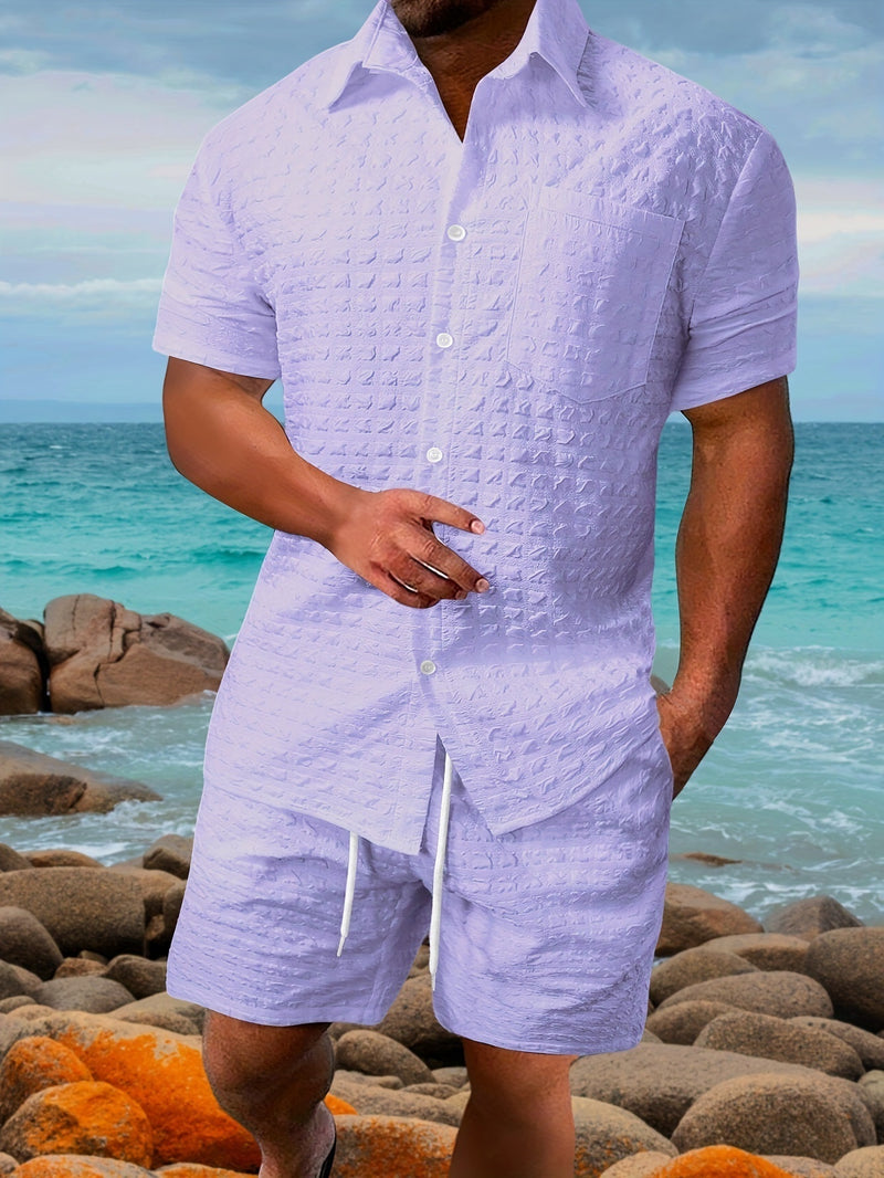Men's Suit Printing Outdoor summer set