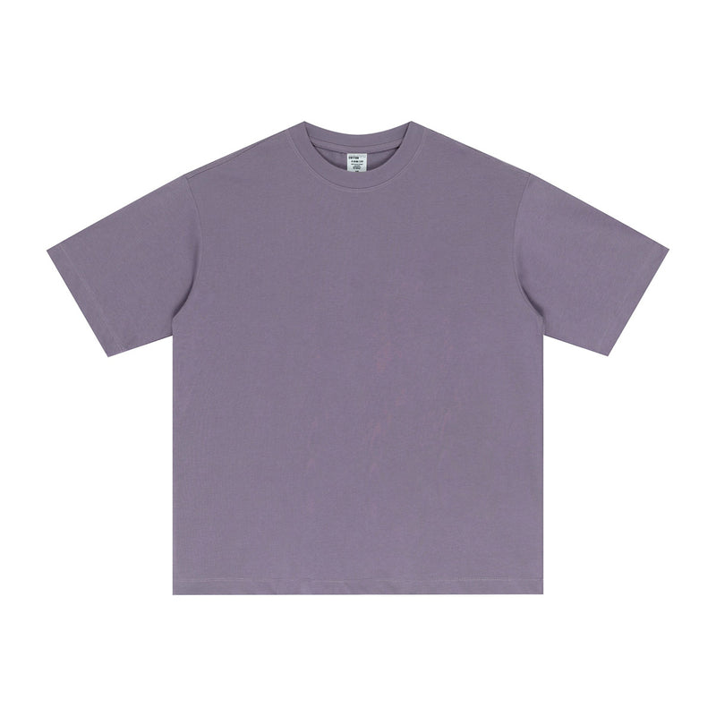 Street Long-staple Cotton Solid Color Short Sleeve t-shirt