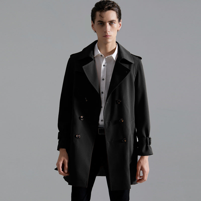Men's Classic Double-breasted Trench Coat