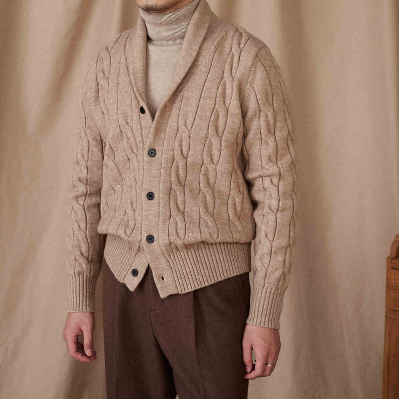 Twisted Flower Cardigan Retro Casual Sweater