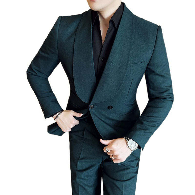 Double Breasted Men's Casual Suit