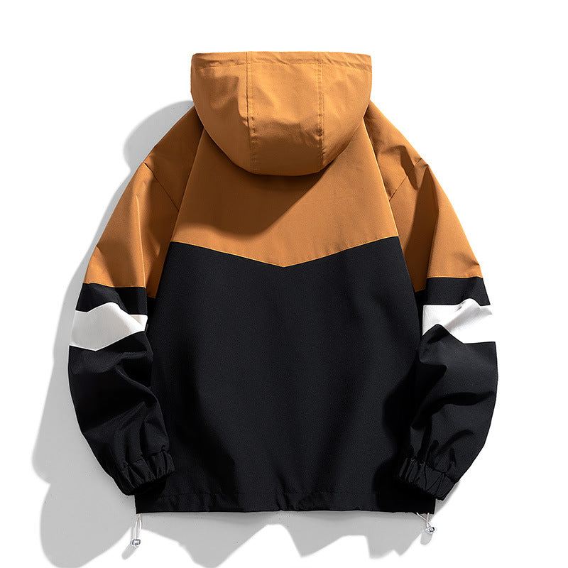 Men's Colorblock Hooded jacket