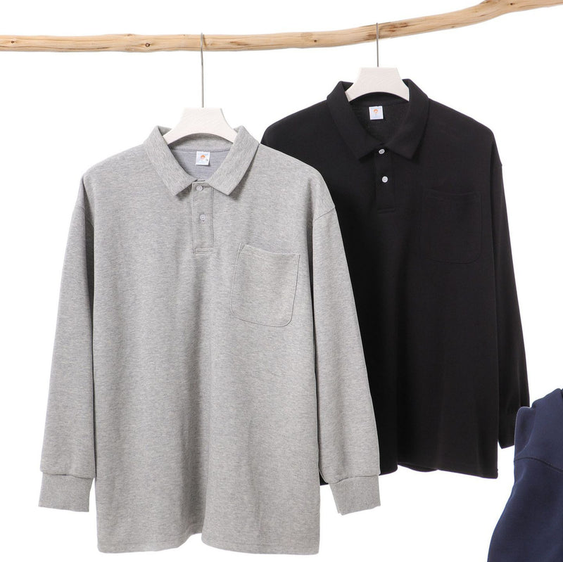 Autumn Drop Shoulder Polo Shirt