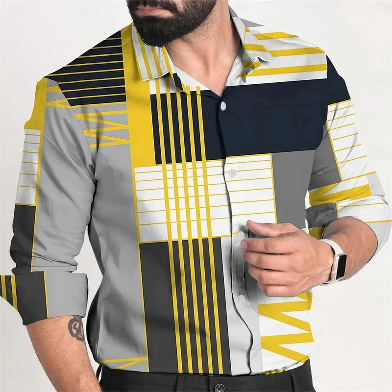 Single Breasted All-matching Shirt Men