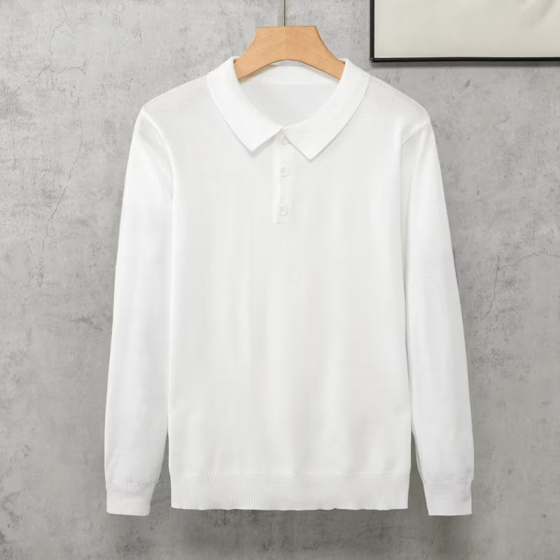 Japanese Style Simple Lapel Knitwear sweater