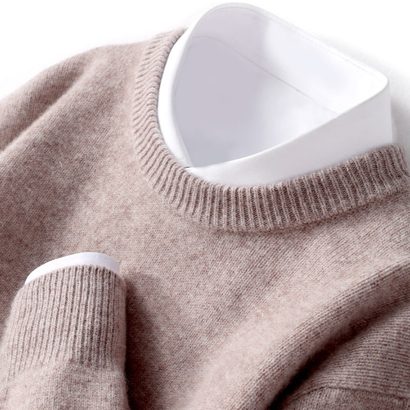 Men's Thickened Pullover Sheep Fur Sweater