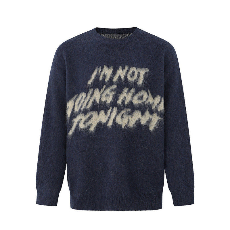 Pullover Crew Neck Sweater Men