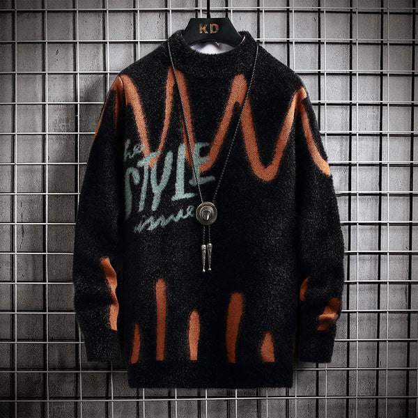 Spring And Autumn Style Mink Velvet Half Turtleneck Sweater