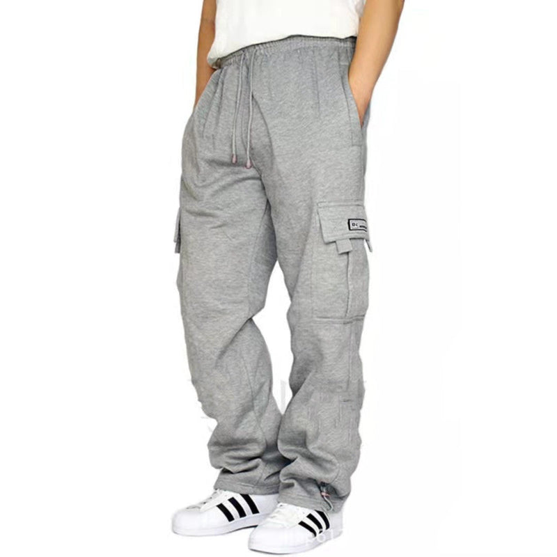 Men Stretch Elastic Waist Jogger Sports Pants