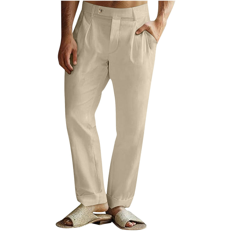 Men's Casual Cotton Linen Pants