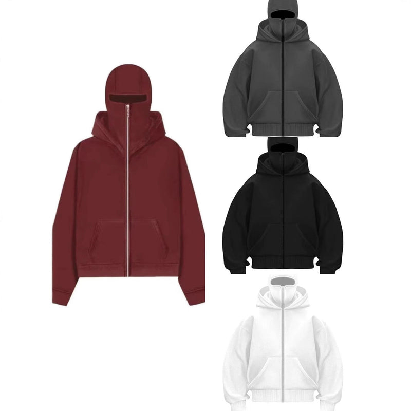 Autumn Spring Hooded Loose Cardigan Baseball Uniform Men