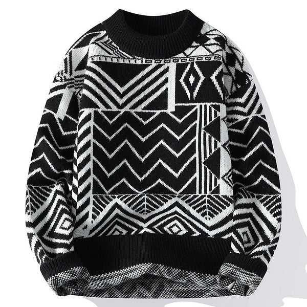 Casual Round Neck Sweater men