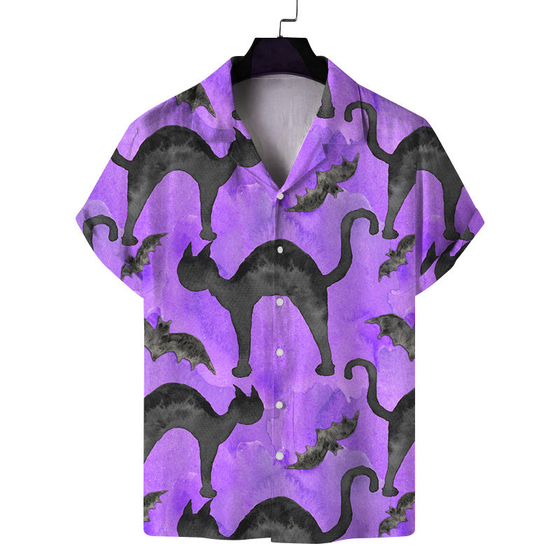 Casual Printed Short Sleeved Shirt