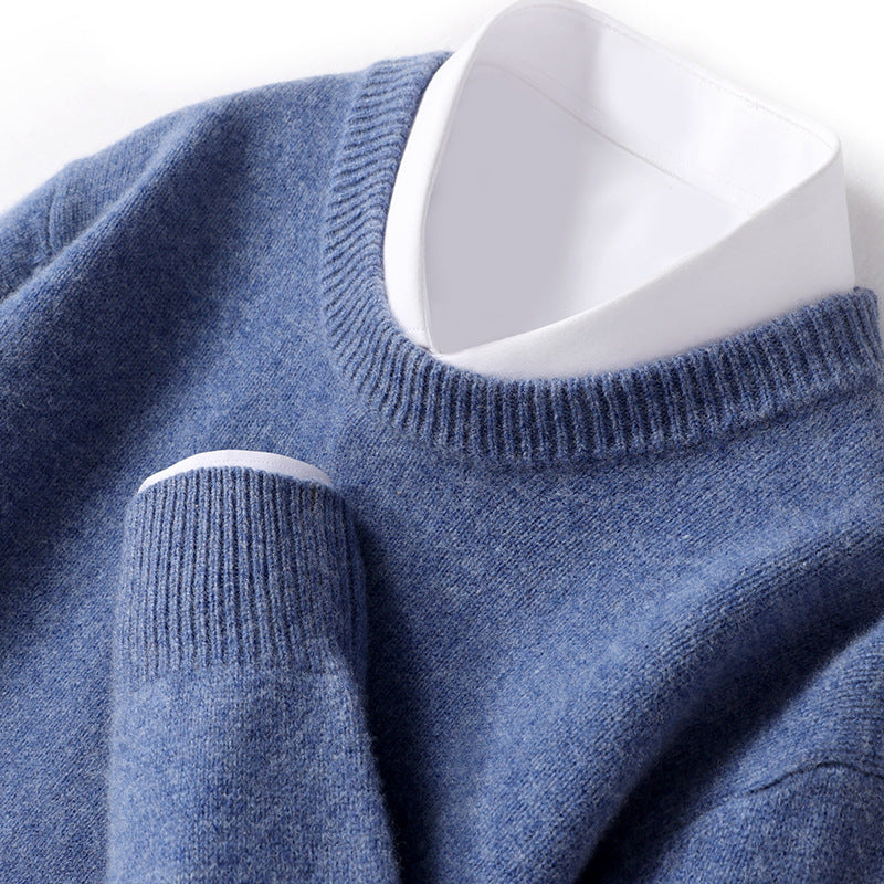 Men's Thickened Pullover Sheep Fur Sweater